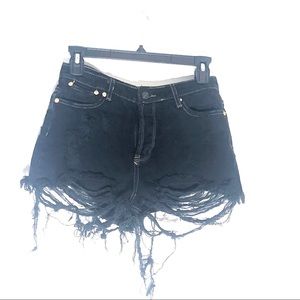 Signature8 Very Distressed Denim Shorts